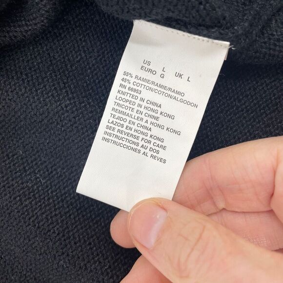 Leslie Fay Vintage Women Large Black Sweater Beaded Embellished Sequin Cardigan - Picture 7 of 15